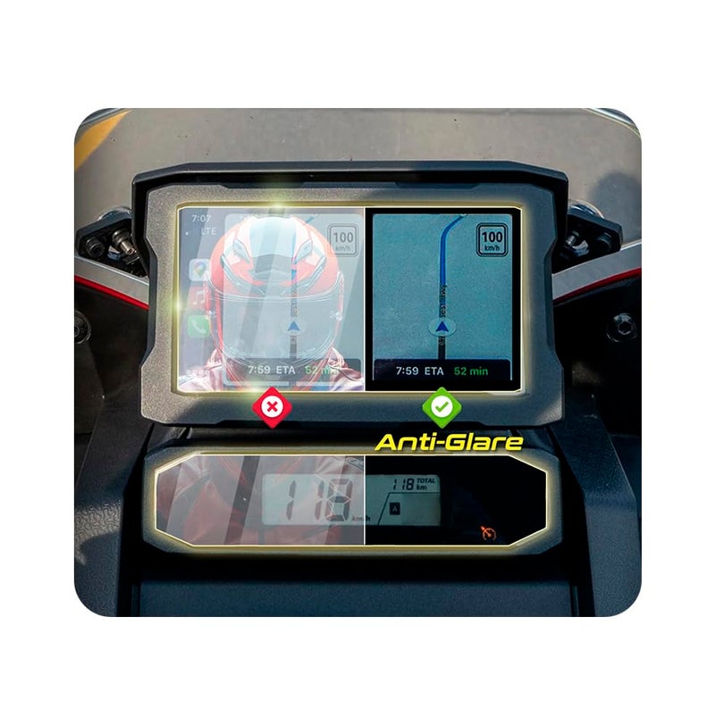 IPG Anti-Glare for HONDA 2020-24 CRF1100L Africa Twin Cluster Display Matte Finish Screen Protector Film Ultra Responsive Clarity Anti Scratch, Perfect for Outdoor Use for AfrTwin-AG - Image 1